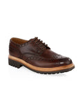 Dark Brown Hand Painted Calf Leather Brogue Shoes H84609