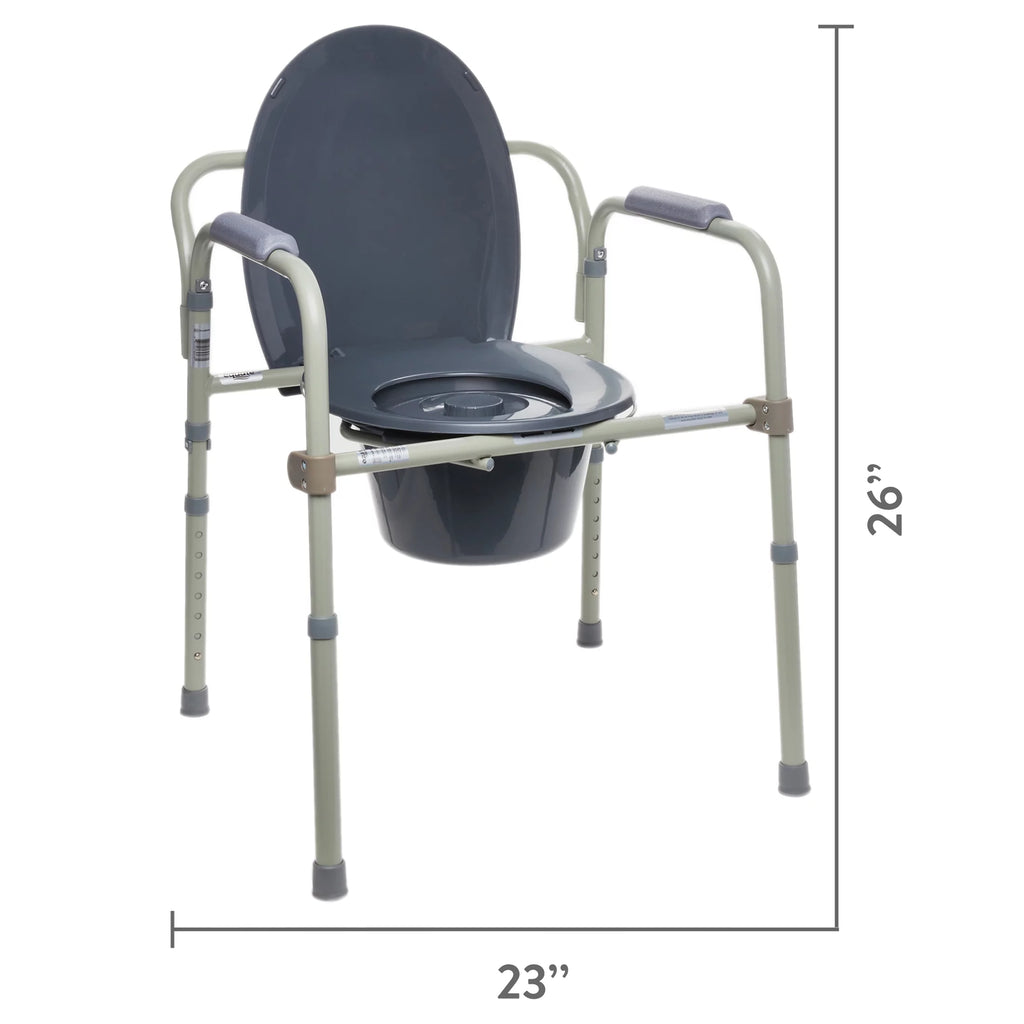 Steel Foldable Bedside Toilet Commode C84948