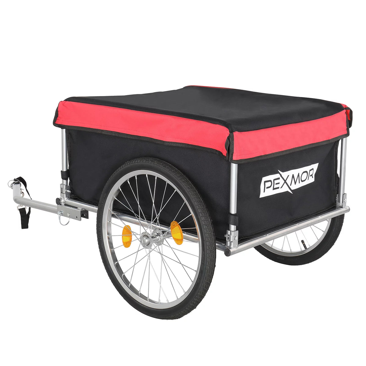 Foldable Bike Cargo Trailer with 20" Wheel & Waterproof Cover Y59059