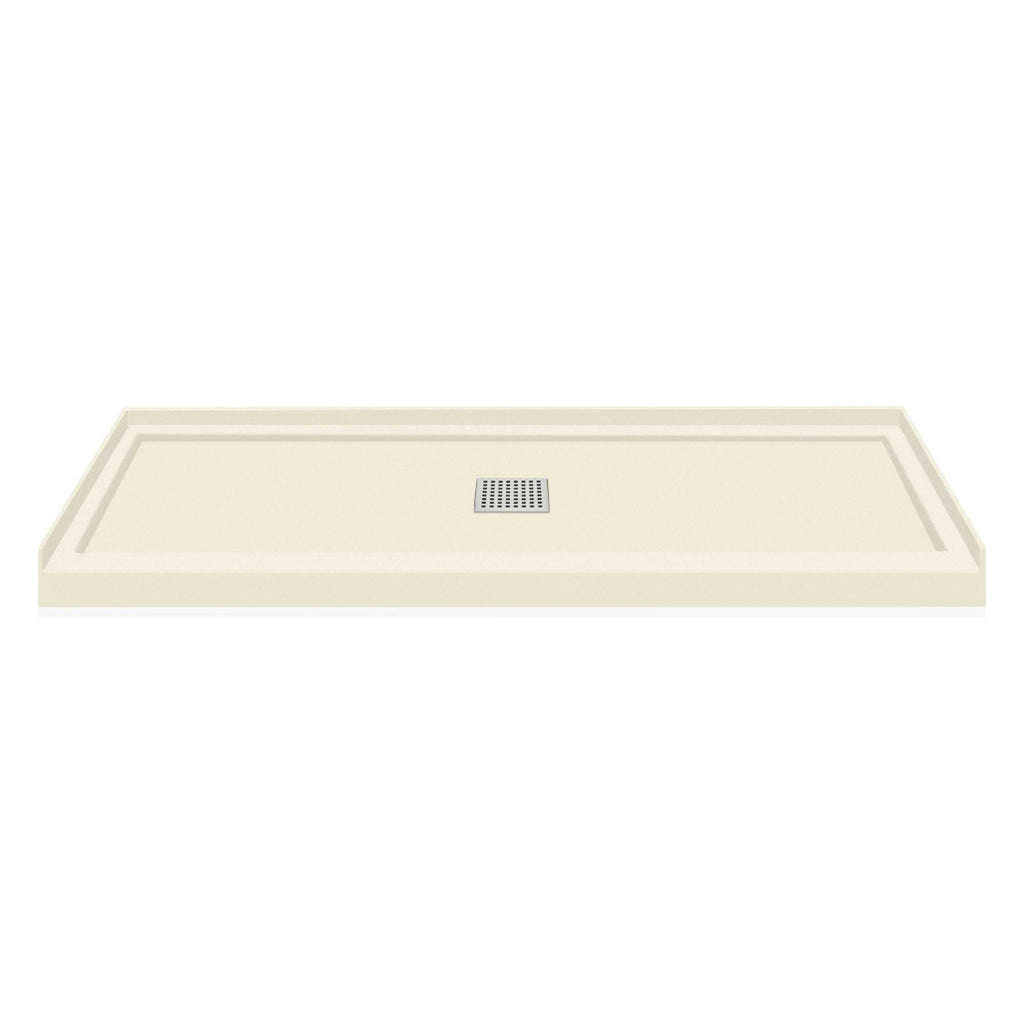 Cameo Single Threshold Shower Base with Center Drain B856092