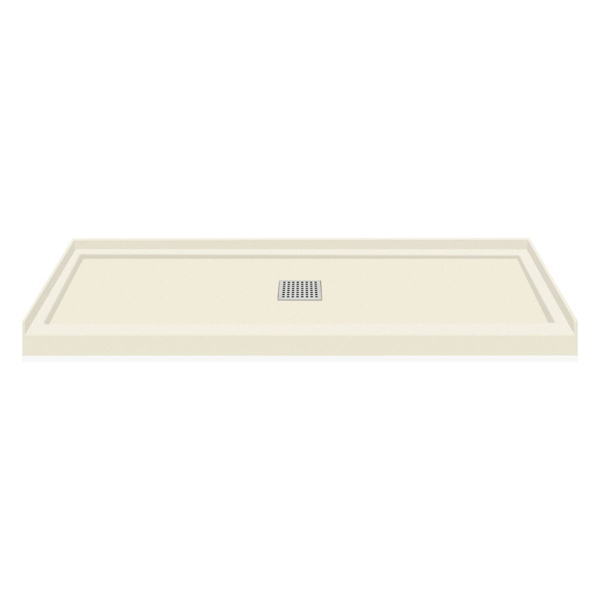 Cameo Single Threshold Shower Base with Center Drain B856092