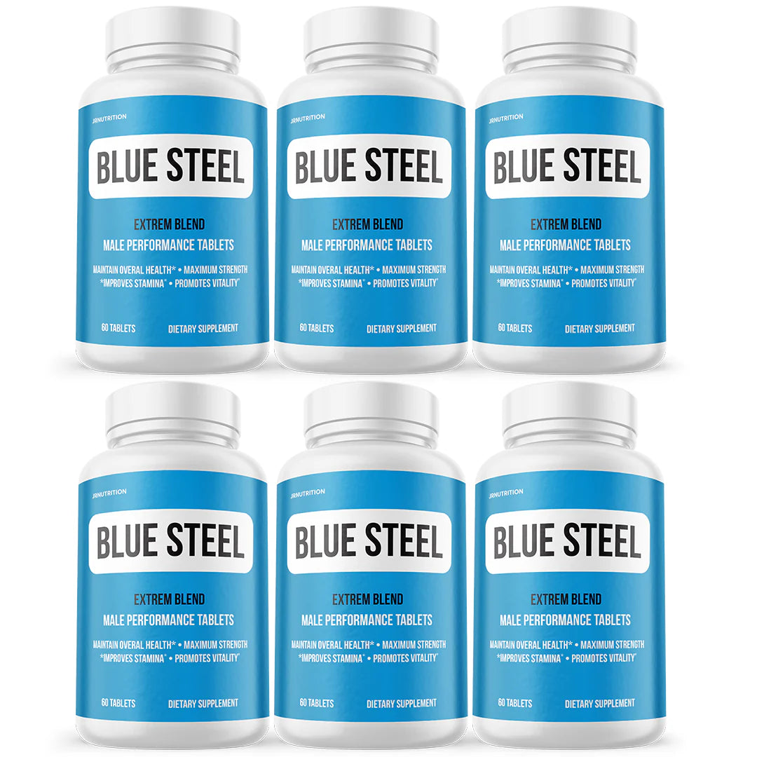 Blue Steel Male Health Tablets 6 Bottles E5948