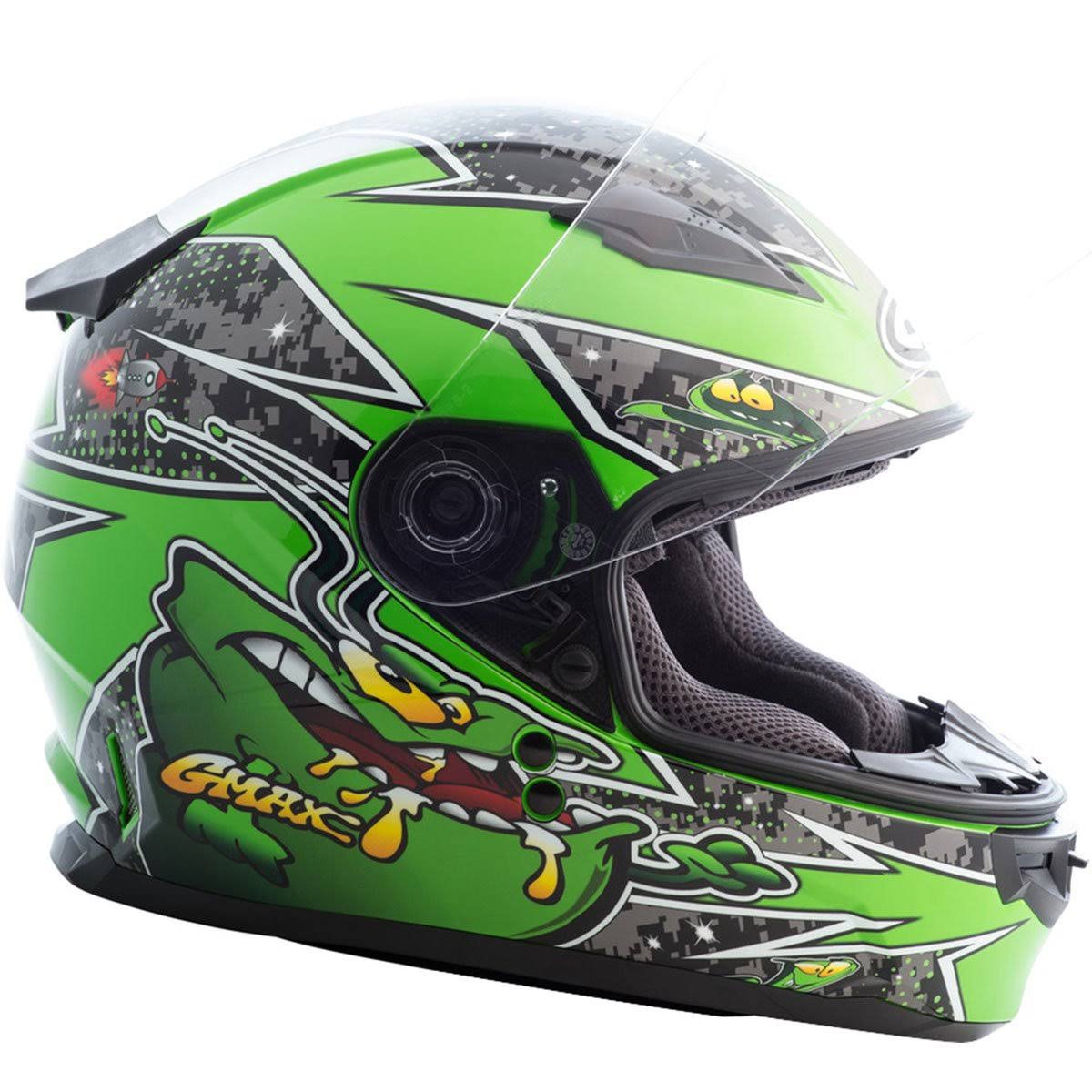 Full Face Alien Helmet Black/Blue R344579