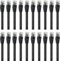Cat5e Ethernet Patch Cable 6 Feet Snagless RJ45 Black O1266