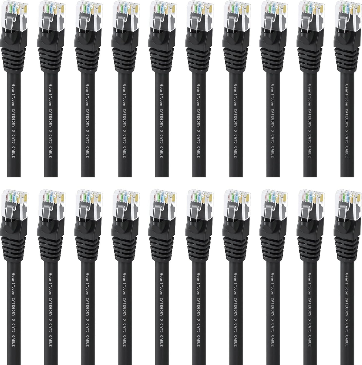 Cat5e Ethernet Patch Cable 6 Feet Snagless RJ45 Black O1266