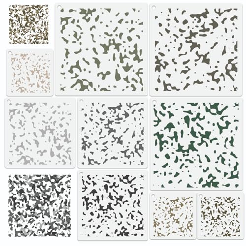 11.8inch Reusable Camouflage Stencil for Painting R782