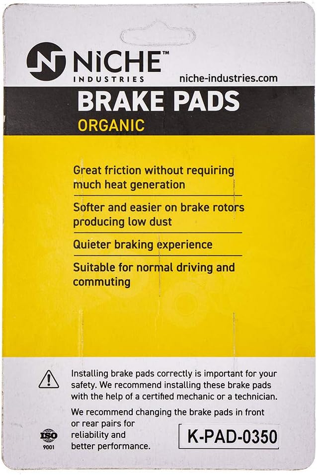 Brake Pad Set Organic Pack of 2 J18639