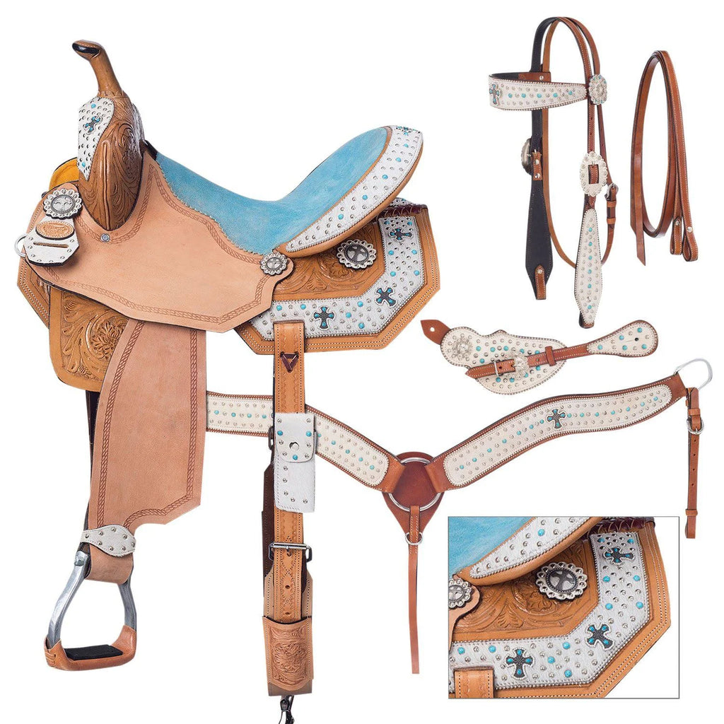 Silver Royal Desert Hope Barrel Saddle Package S162