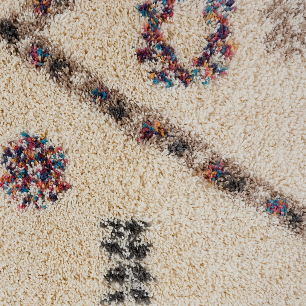 Ivory Shag Area Rug C31852