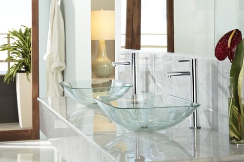 Chrome One-Handle Single Hole Vessel Sink Bathroom Faucet J380740