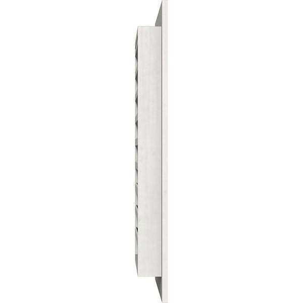 12 inch Vertical Gable Vent, Primed Smooth Western Red Cedar R538