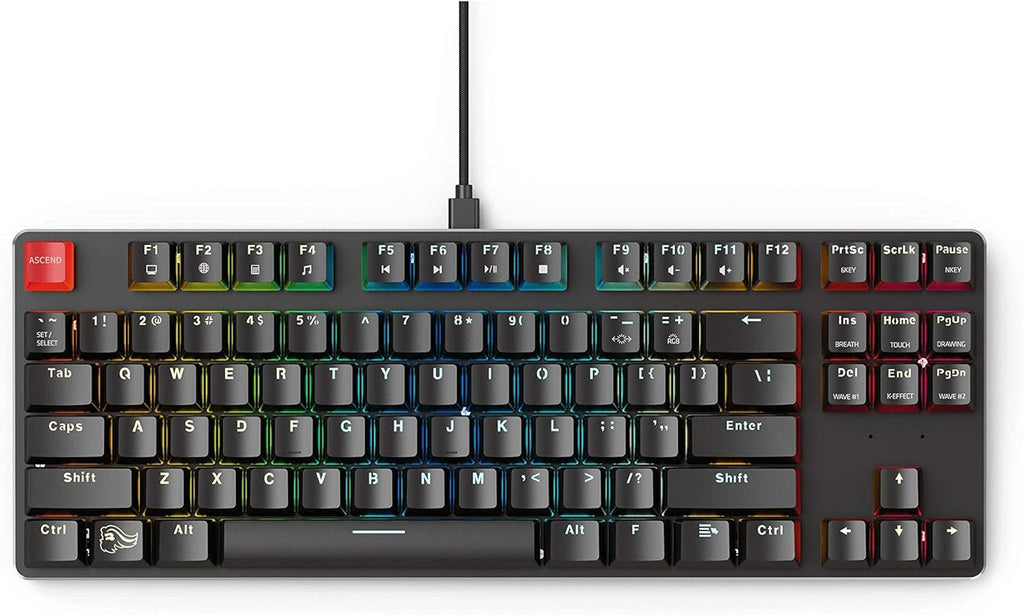 60% Compact Size 61 Key RGB LED Backlit Brown Switches Hot Swap Switches Mechanical Gaming Keyboard B985