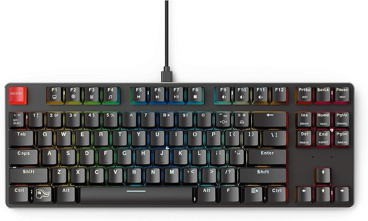 60% Compact Size 61 Key RGB LED Backlit Brown Switches Hot Swap Switches Mechanical Gaming Keyboard B985
