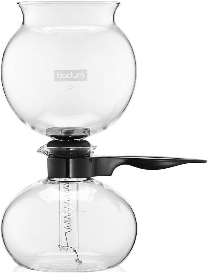 34 oz Vacuum Coffee Maker, Borosilicate Glass, Black W993