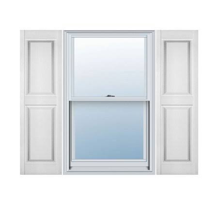 14 3/4 inch W x 75 inch H Vinyl Double Panel Shutters L202169