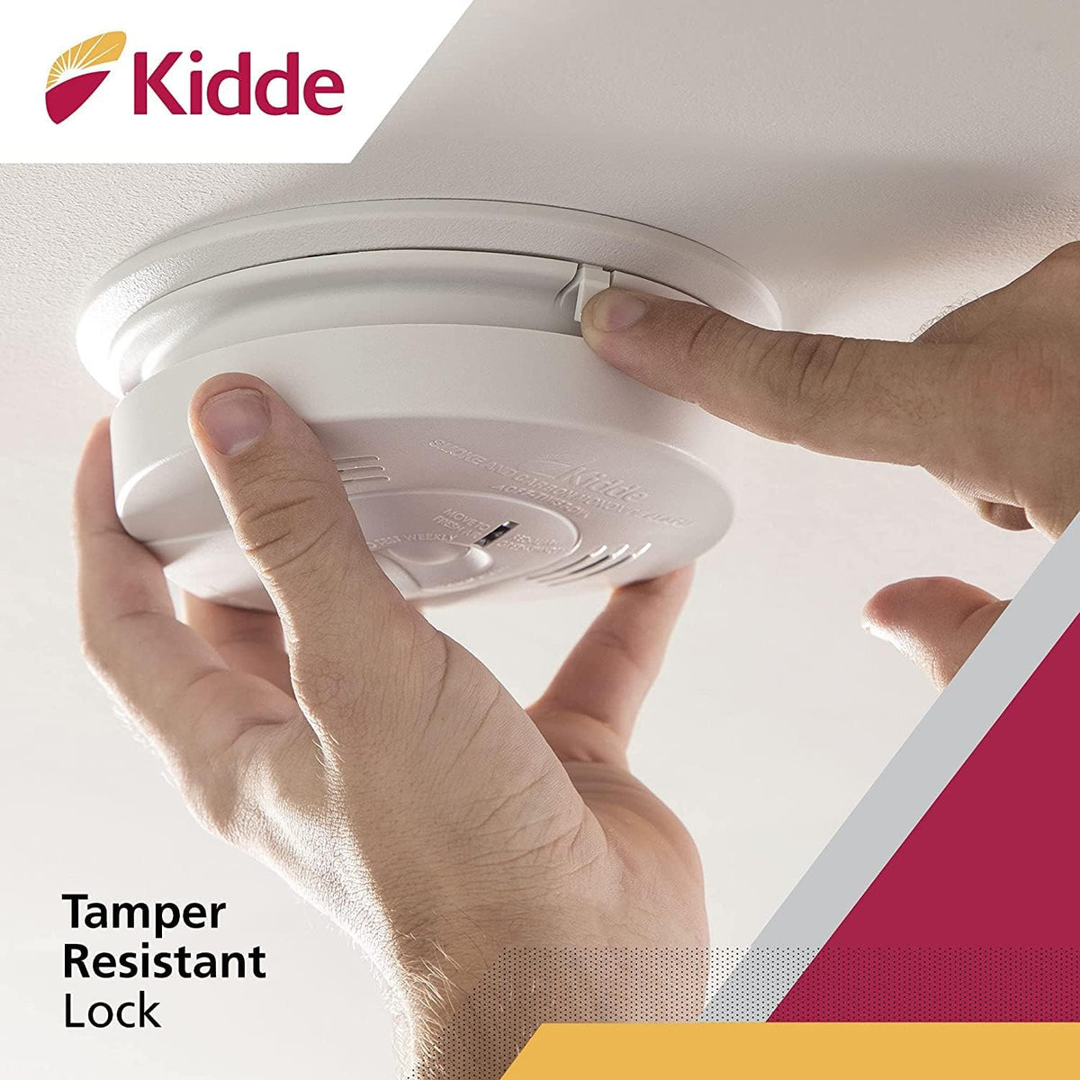 Hardwired Interconnect Smoke & Carbon Monoxide Detector with Battery Backup, Pack of 2 S418