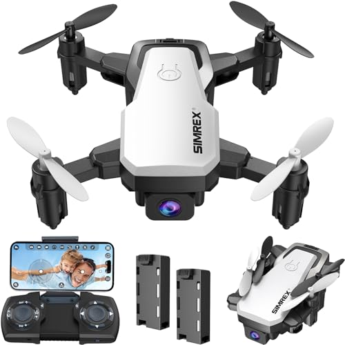 Mini Drone with Camera 720P HD FPV, Foldable RC Quadcopter with 2 Batteries G81222