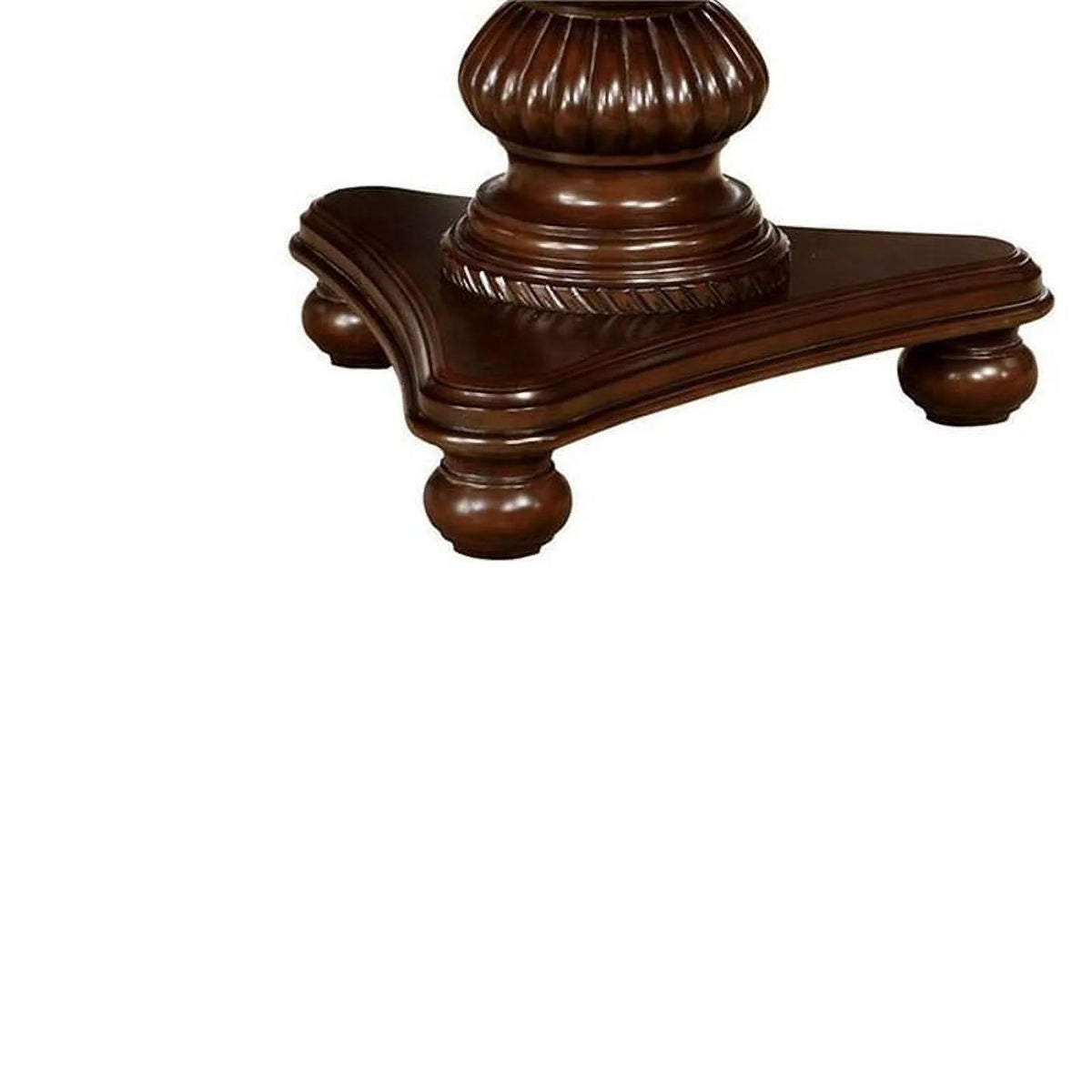 Wooden Extendable Dining Table with Double Pedestal Base T5574