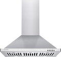 30 inch 450 CFM Chimney-Style Wall Mount Range Hood with Stainless Steel Baffle Filters A236628