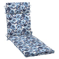 Blue Garden Floral Outdoor Chaise Lounge Cushion 72 x 21 U23037