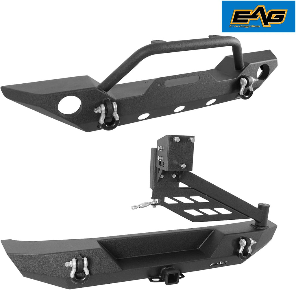 Steel Front and Rear Bumper Combo with Tire Carrier D515868