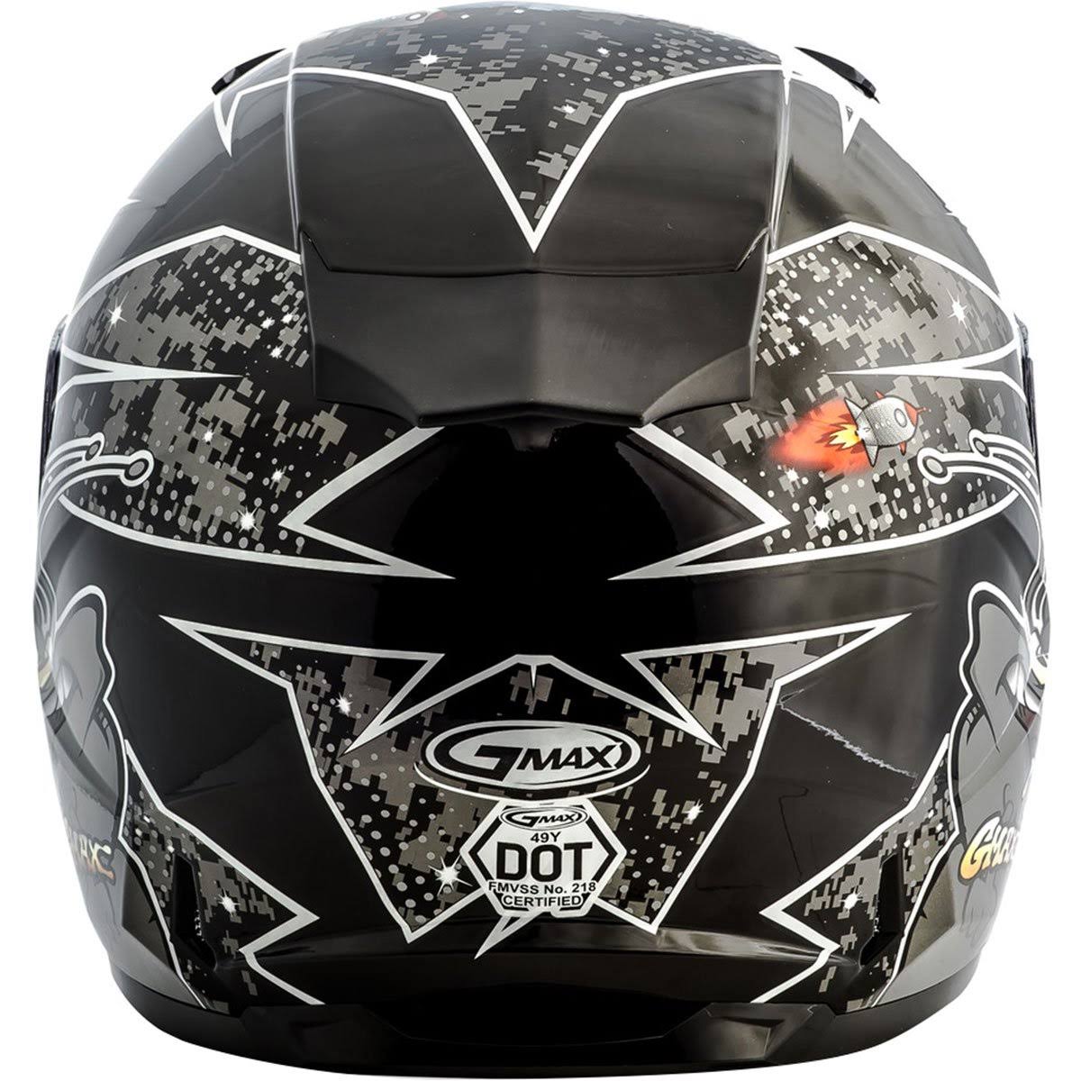 Full Face Alien Helmet Black/Blue R344579
