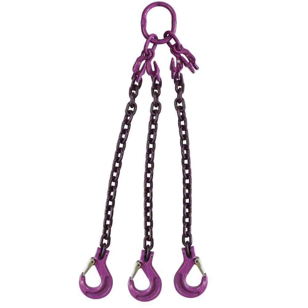 Adjustable 3 Leg Chain Sling with Sling Hooks I895
