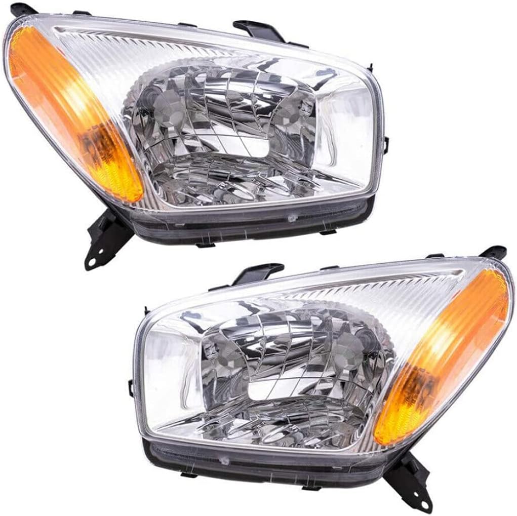 Head Light Assembly Pair with Bulbs A7383