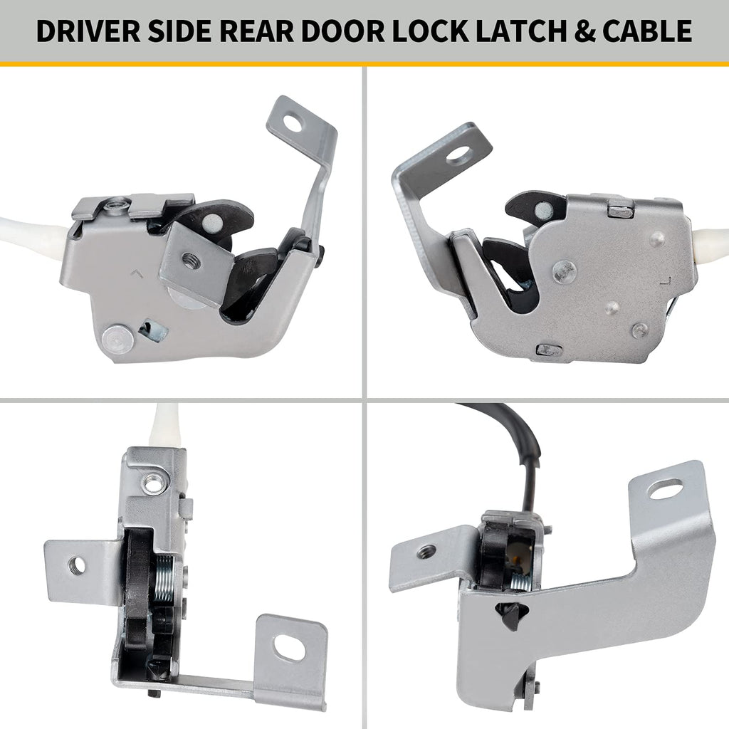 Left Driver Side Upper and Lower Locking Latches Assembly Pack of 2 Q930847