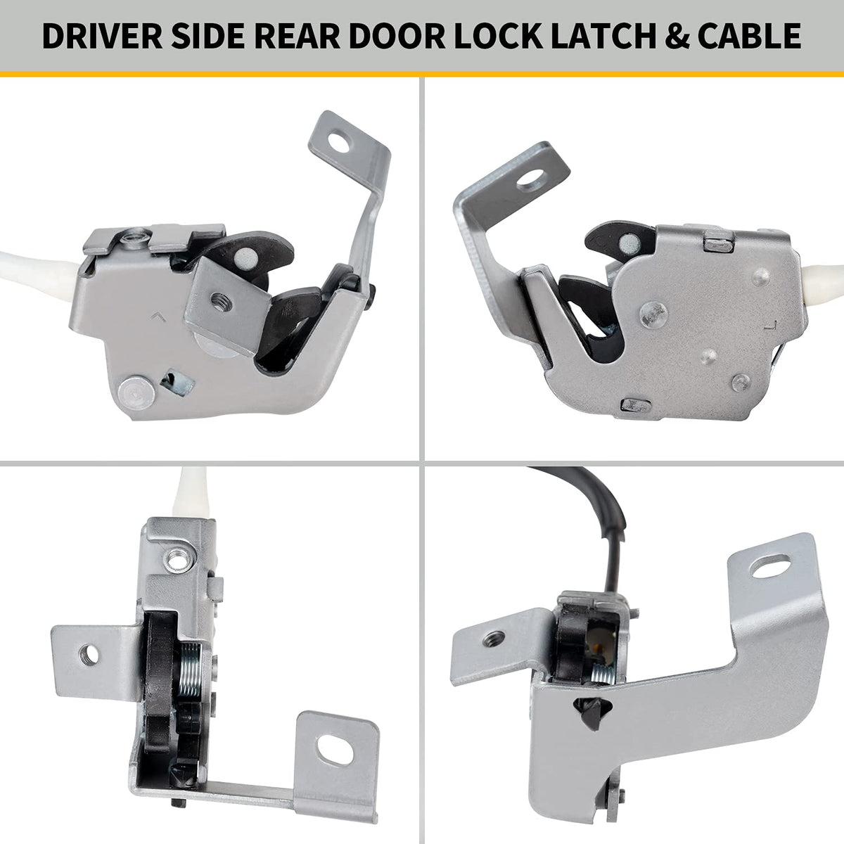 Left Driver Side Upper and Lower Locking Latches Assembly Pack of 2 Q930847
