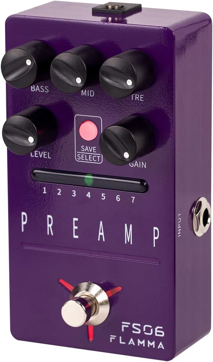 Cabinet Simulator Stereo Guitar Pedal with 11 Built-in Effects N8147
