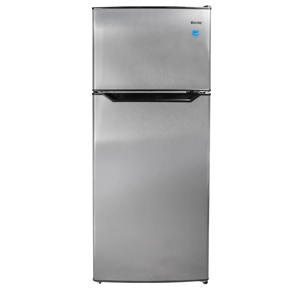 4.5 Cu. Ft. Top Mount Compact Stainless Steel Fridge X106