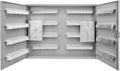 Key Lock 320 Position Key Cabinet Lock Box Grey with White Key Tags V196