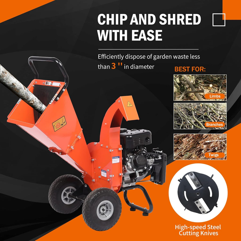 Wood Chipper Shredder Mulcher with Steel Blades (Pack of 4) V1477