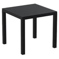 Black Resin Square Dining Table 31 inch L23520
