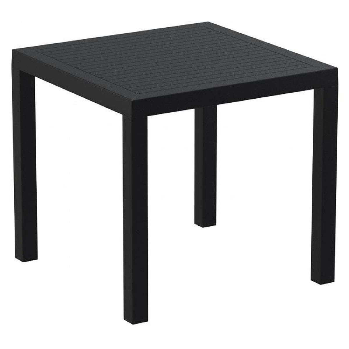 Black Resin Square Dining Table 31 inch L23520
