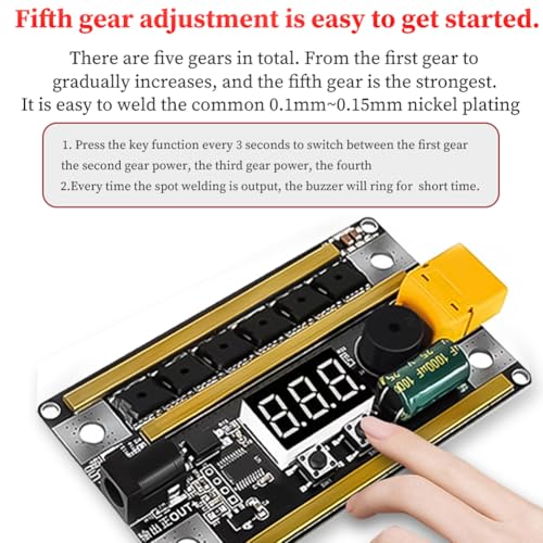 Spot Welder with three working modes for Iron Stainless Steel V172859
