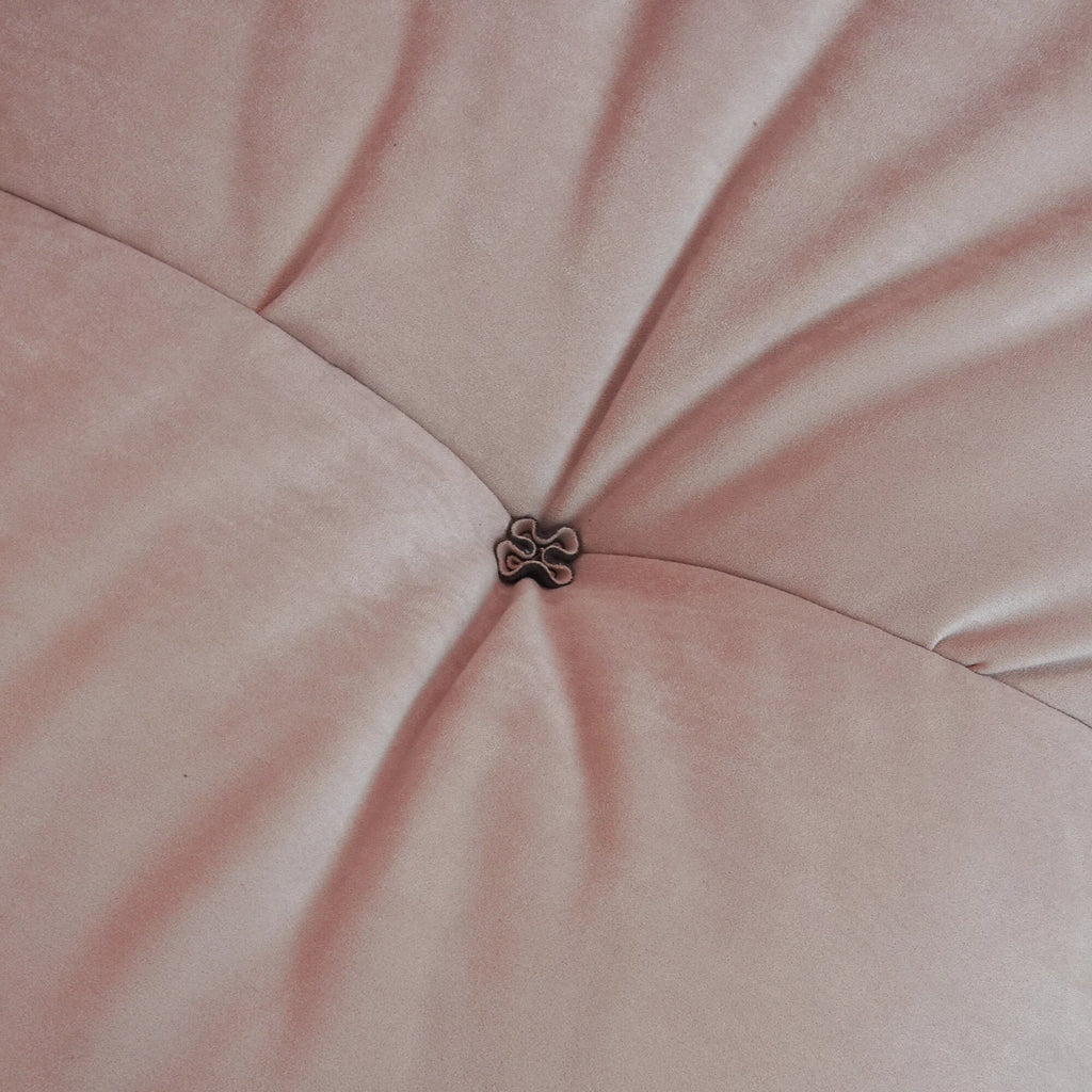 Pink Velvet 3-Seat Sofa I197789