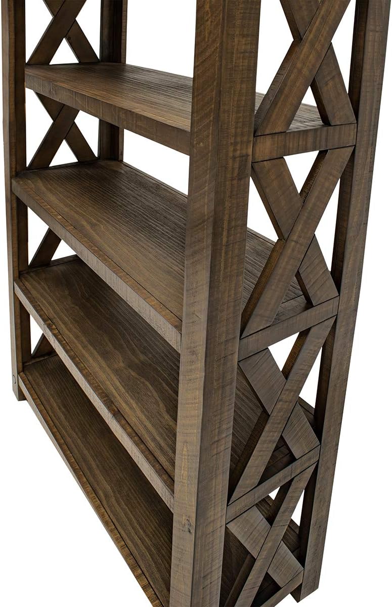 Brown Open Shelf Bookcase O8633