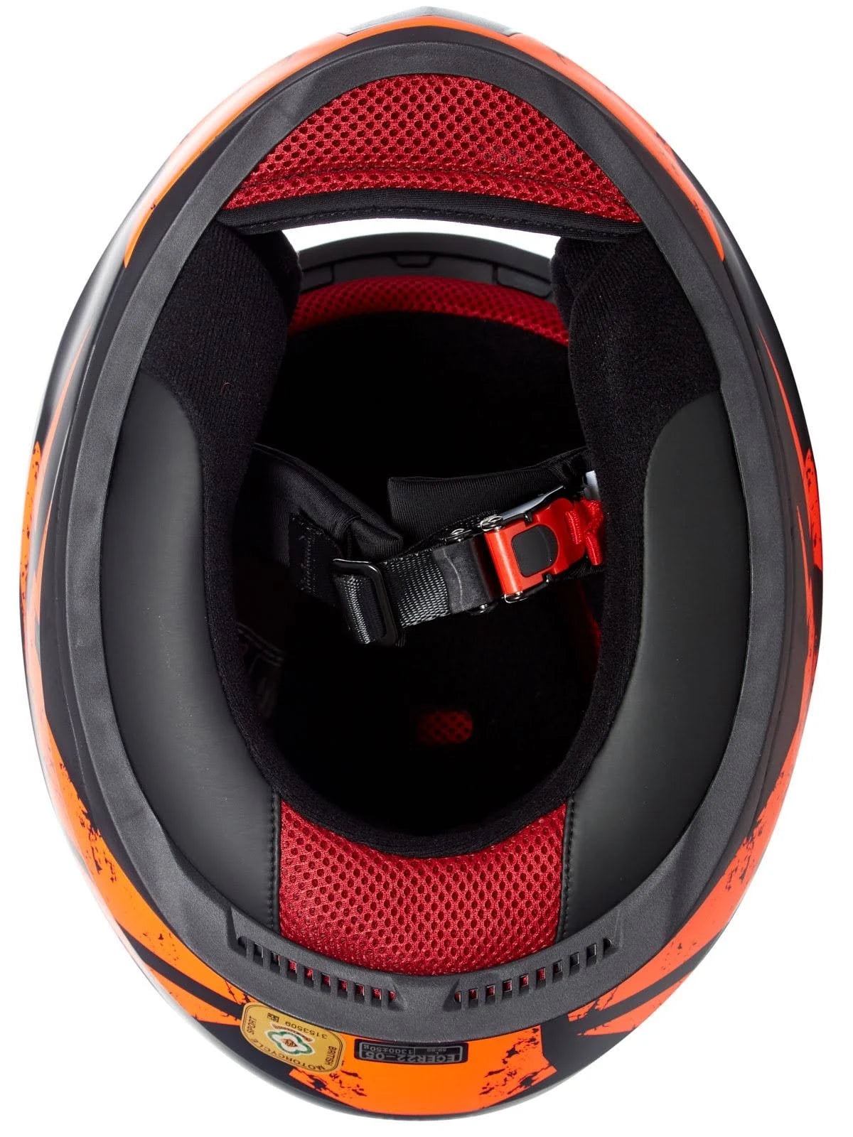 Matt Black Orange Deadbolt Helmet U2528