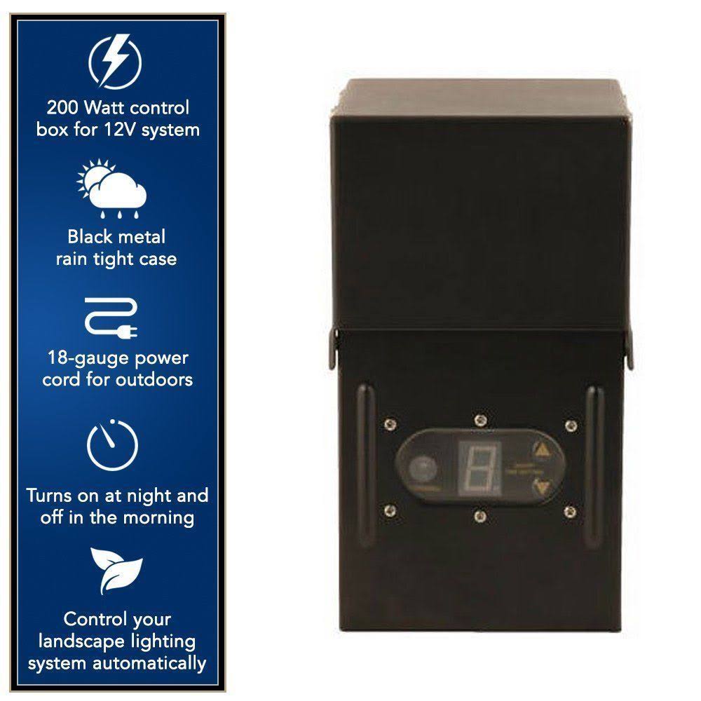 Black Power Pack for Outdoor Low Voltage Lighting M436924