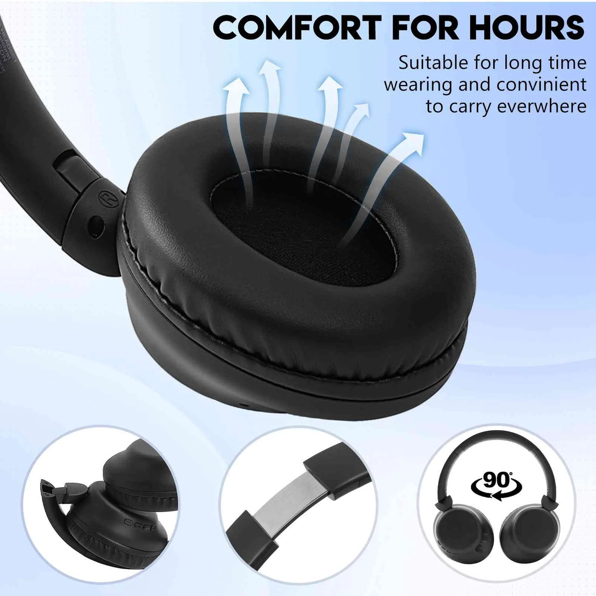Wireless Bluetooth Over The Ear Headphones with Mic B43516