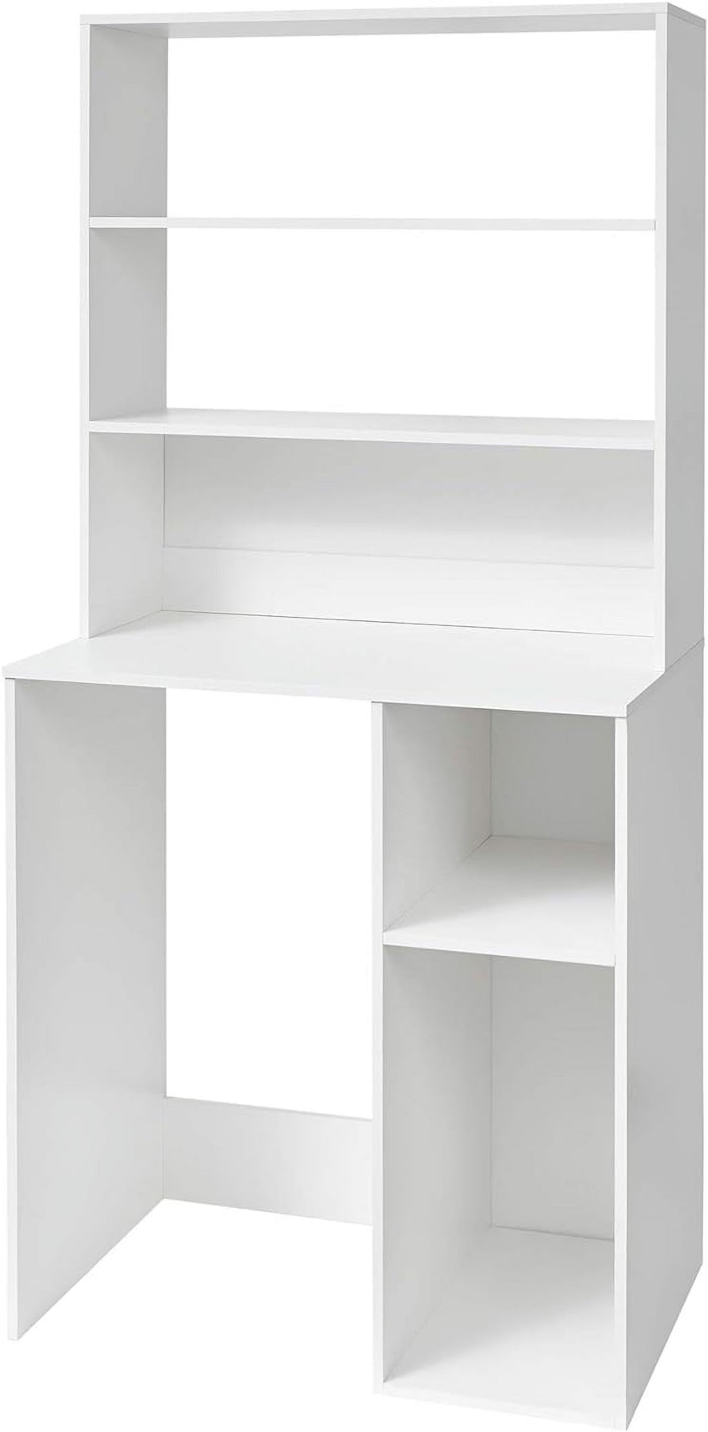 White Mini Fridge Dorm Station With Top Shelf W1594