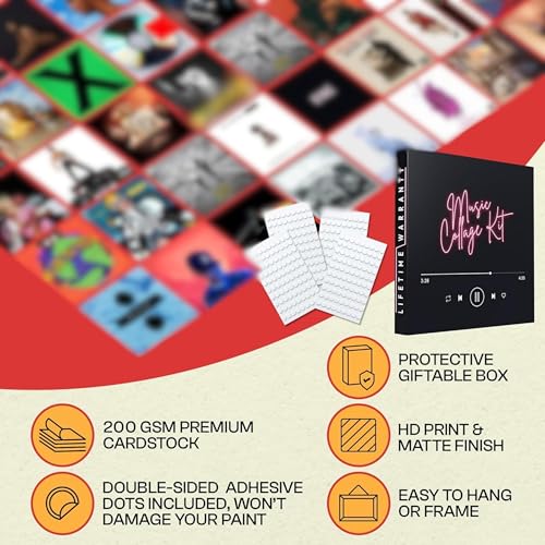 150 Pcs Album Cover Posters 6x6 Inch Prints B494370