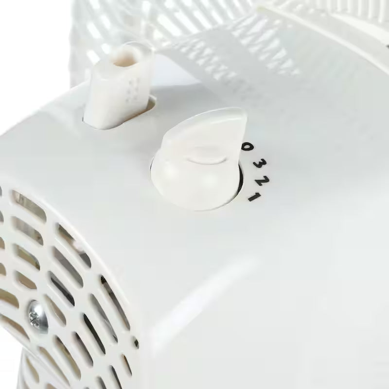 White 3 Speed Oscillating Table Fan R10518