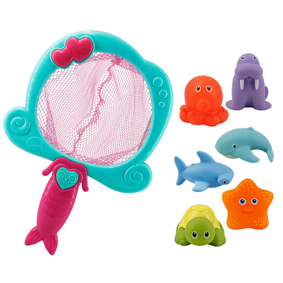 Baby Bath Toys Bathtub Toys with Net Color Changing Floating Pool Toys C88051