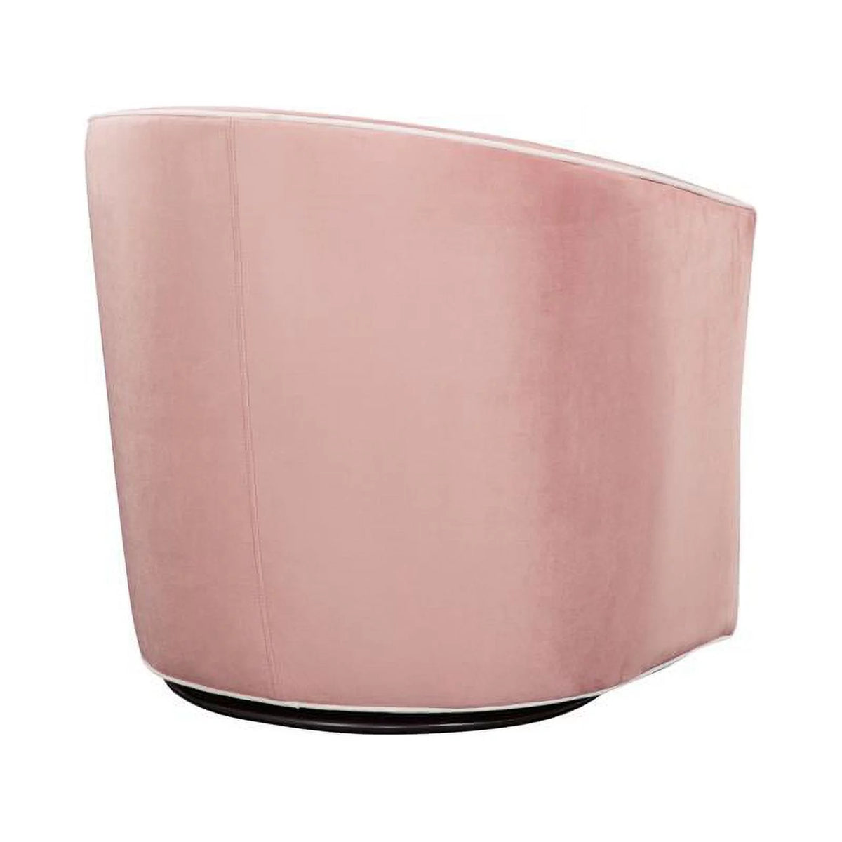 Pink Finish Blush Velvet Swivel Accent Chair L250