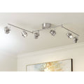 6-Light Satin Nickel LED Track Light U78235