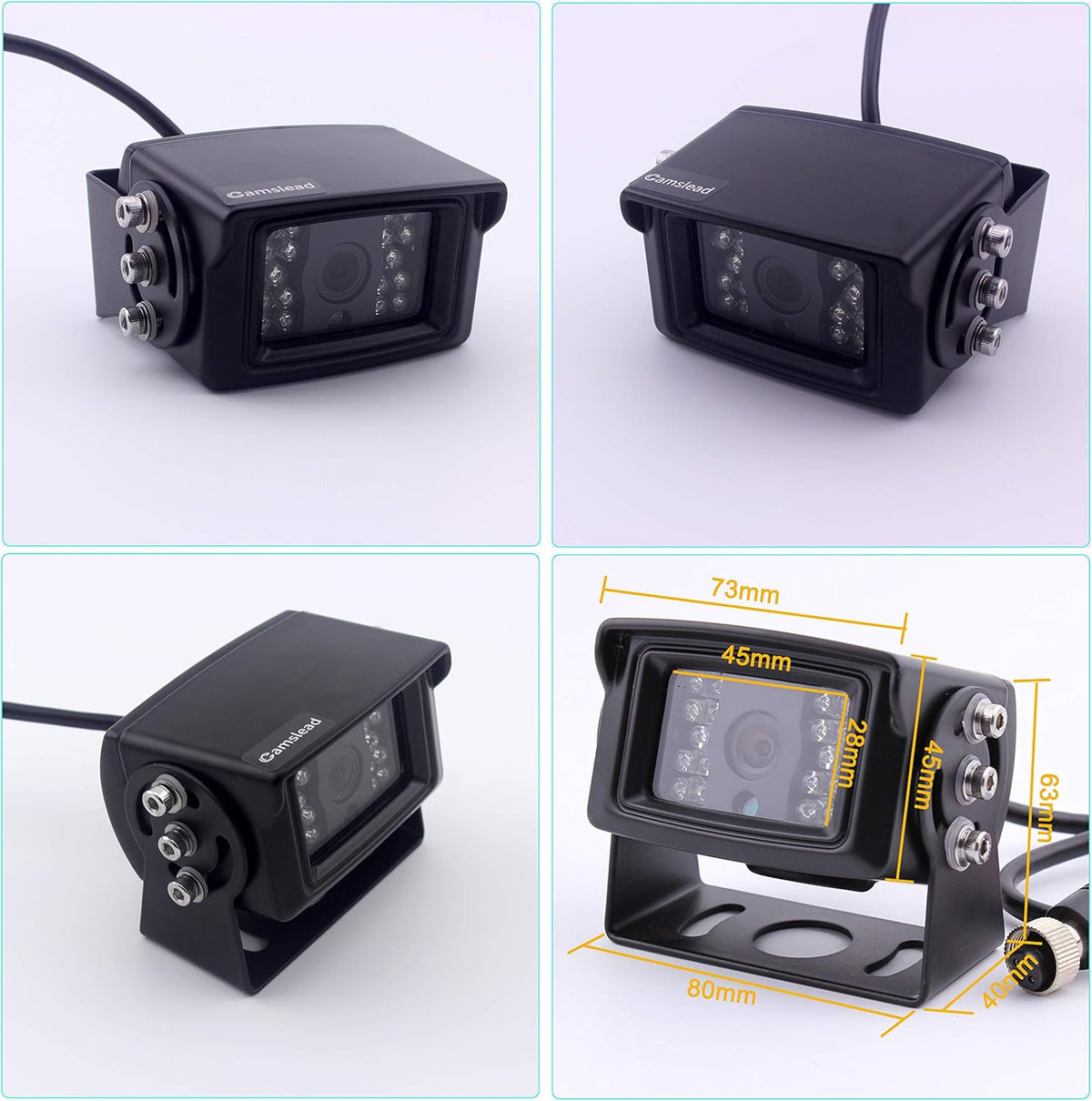 Heavy Vehicle Safety Camera System 9 inch Monitor with Quad Split Screen G926923