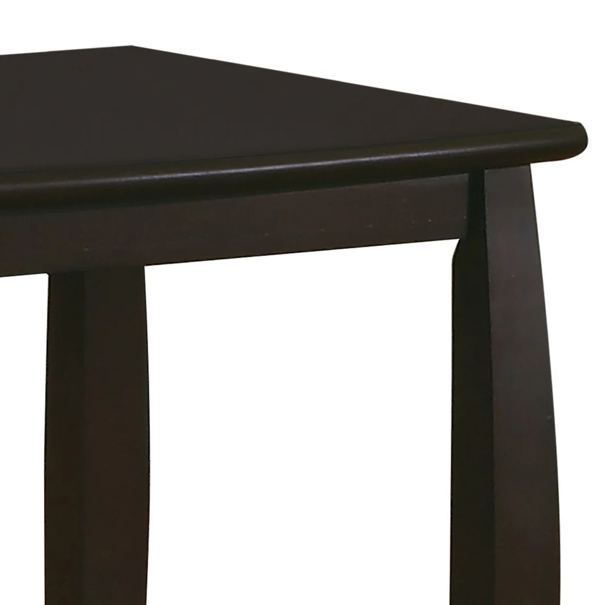 Square End Table with Bottom Shelf Espresso D9853
